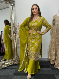 Kiran - Sheesha  Sharara - Green - J