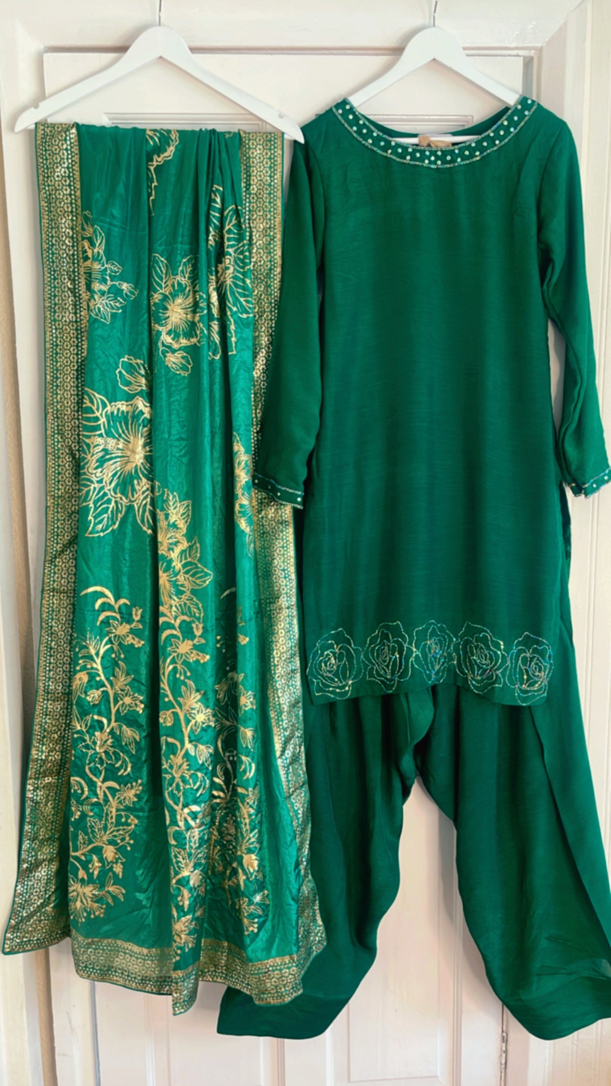 Mannat - Farshi Shalwar - green
