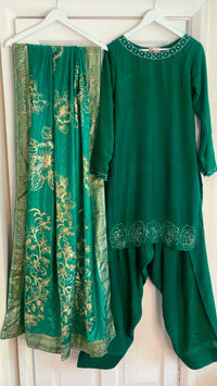 Mannat - Farshi Shalwar - green