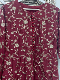 “Dulhan” - Maroon Garara - Rang de Boutique