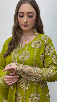 Kiran - Sheesha  Sharara - Green - J