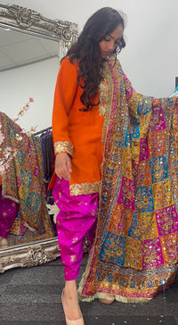 Dhoti Sheesha - Punjabi Shalwar - S