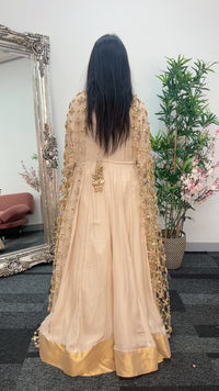 (Preorder 4-5 weeks) Posheeda Sheesh Dupatta with MAXI DRESS- Poshida Mirror Dupata -