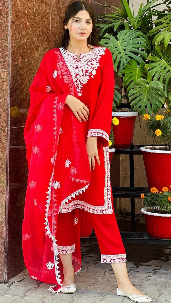 Georgette Beauty Red - Rang de Boutique