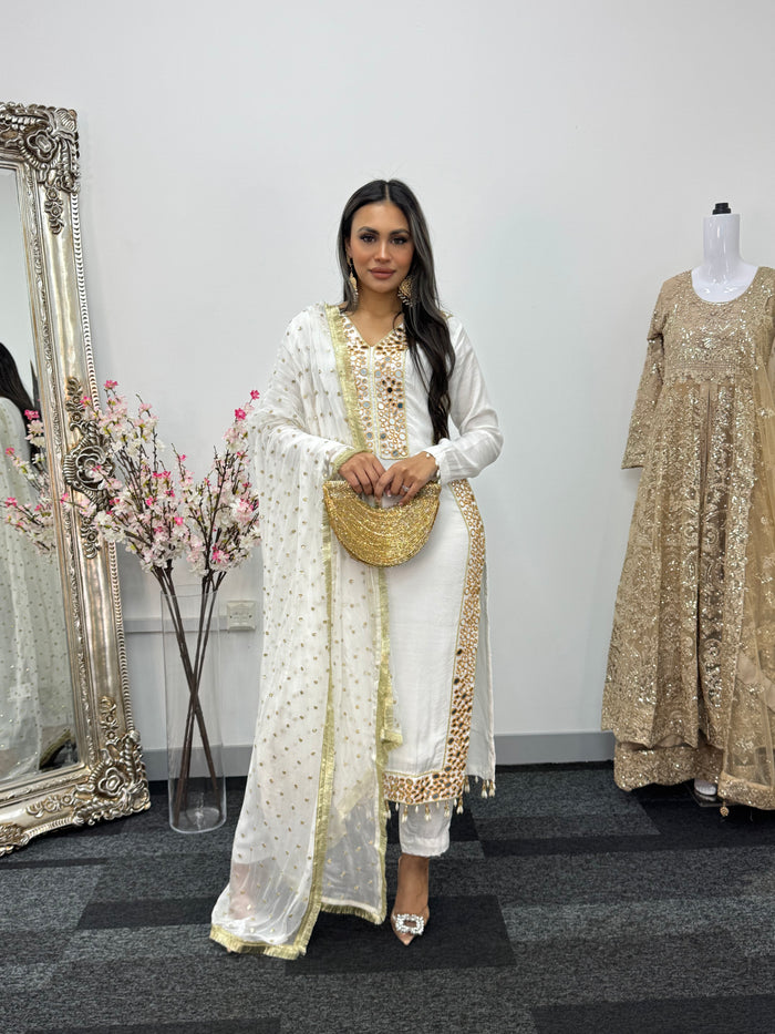 Jhilmil - White Mirror - H
