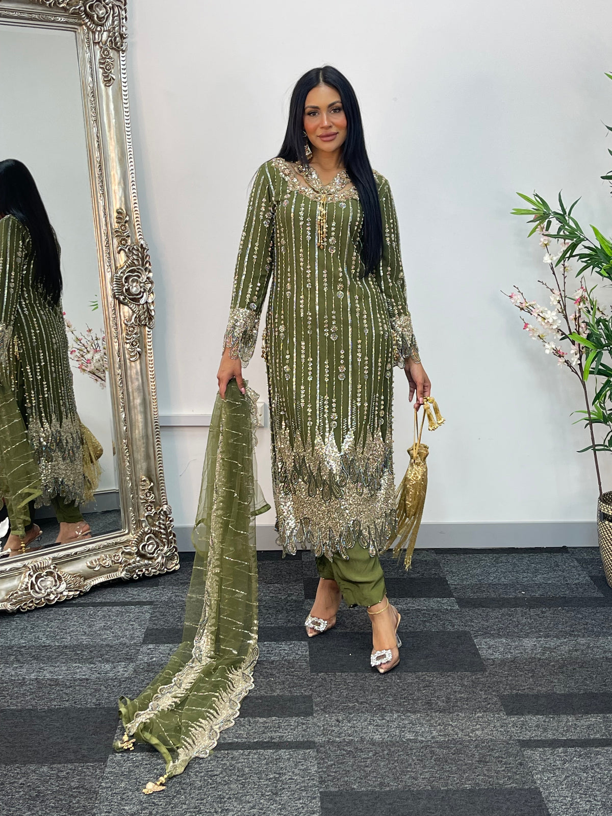 Payal - cutdana - Green - G