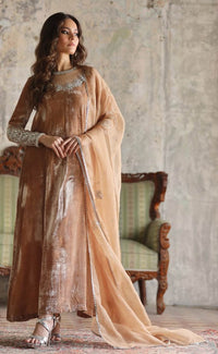 (Preorder Now) Deewani - Nude Velvet Pret - Rang de Boutique