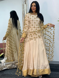 (Preorder 4-5 weeks) Posheeda Sheesh Dupatta with MAXI DRESS- Poshida Mirror Dupata -