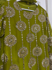 Kiran - Sheesha  Sharara - Green - J