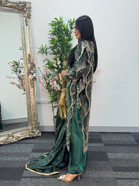 Pia - Cutdana Velvet- Green -