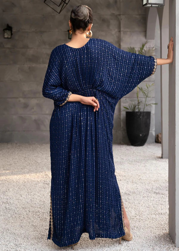 Agha Jaan Kaftan Navy