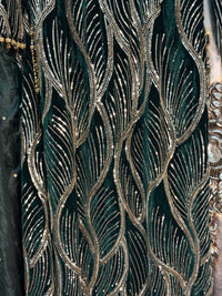 Pia - Cutdana Velvet- Green -