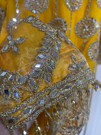 Kiran - Sheesha Sharara - Yellow - - Rang de Boutique
