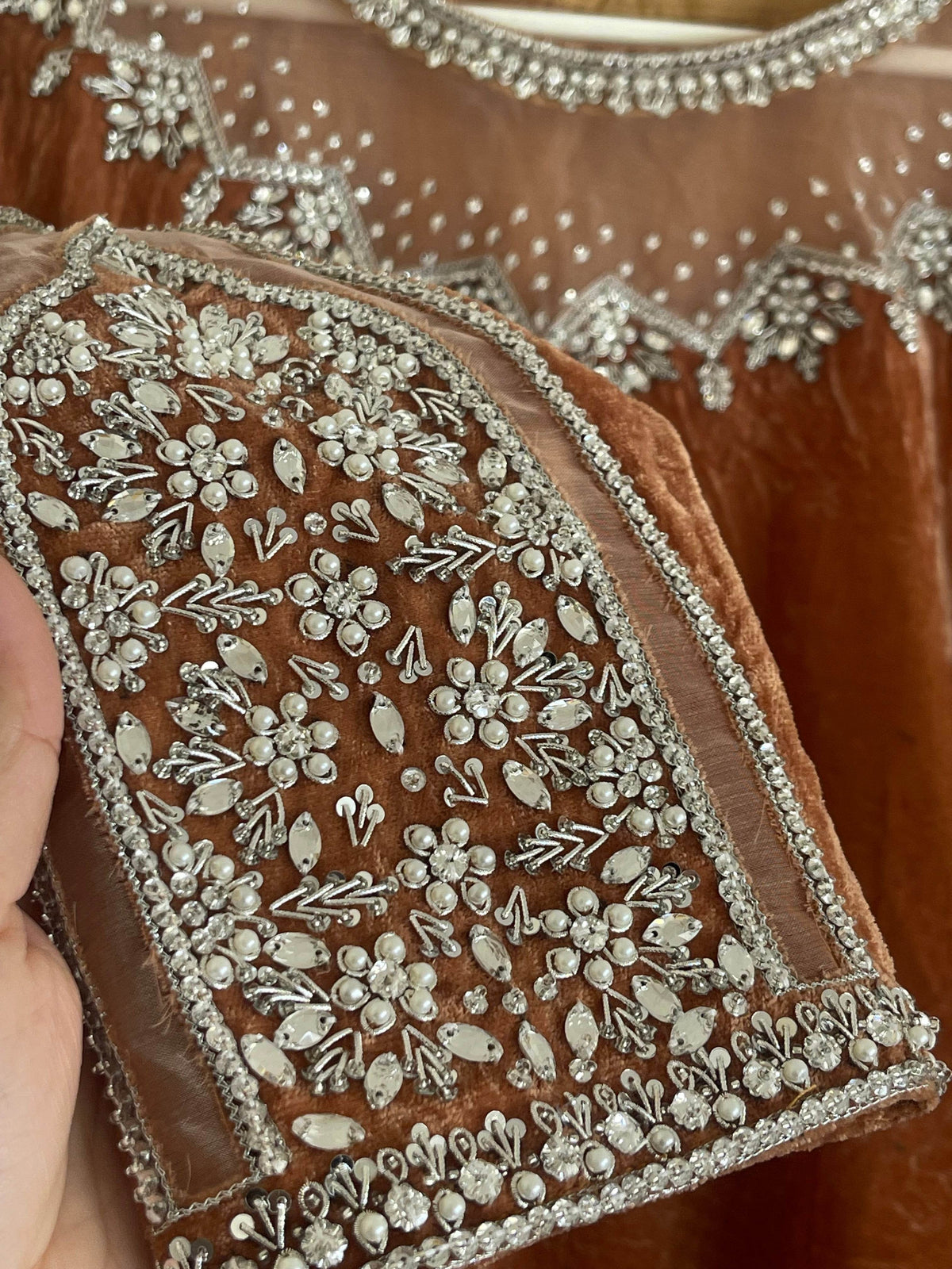 (Preorder Now) Deewani - Nude Velvet Pret - Rang de Boutique