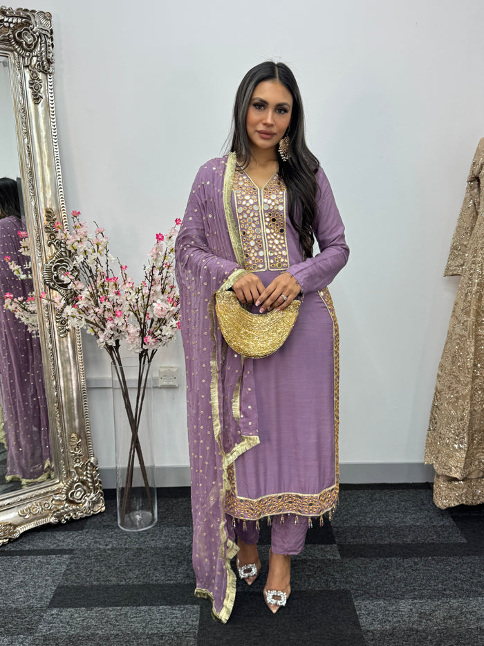 Jhilmil - Lilac Mirror - H
