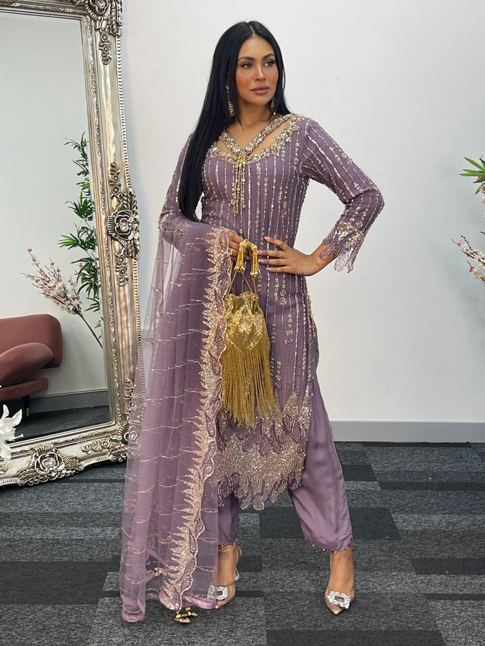 Payal - cutdana - Purple Lilac - G