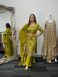 Kiran - Sheesha  Sharara - Green - J