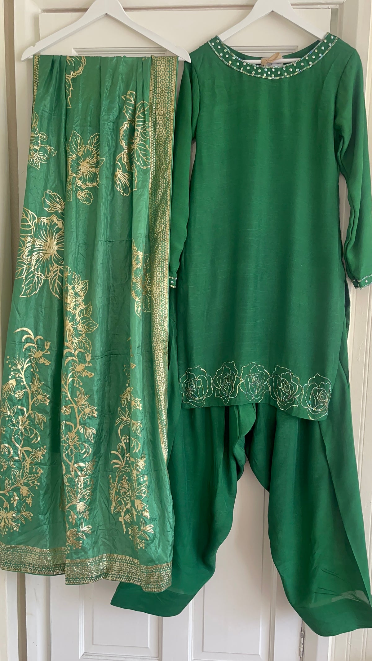 Mannat - Farshi Shalwar - green