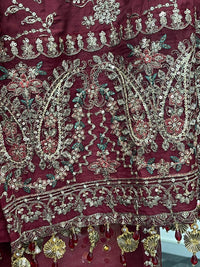 “Dulhan” - Maroon Garara - Rang de Boutique