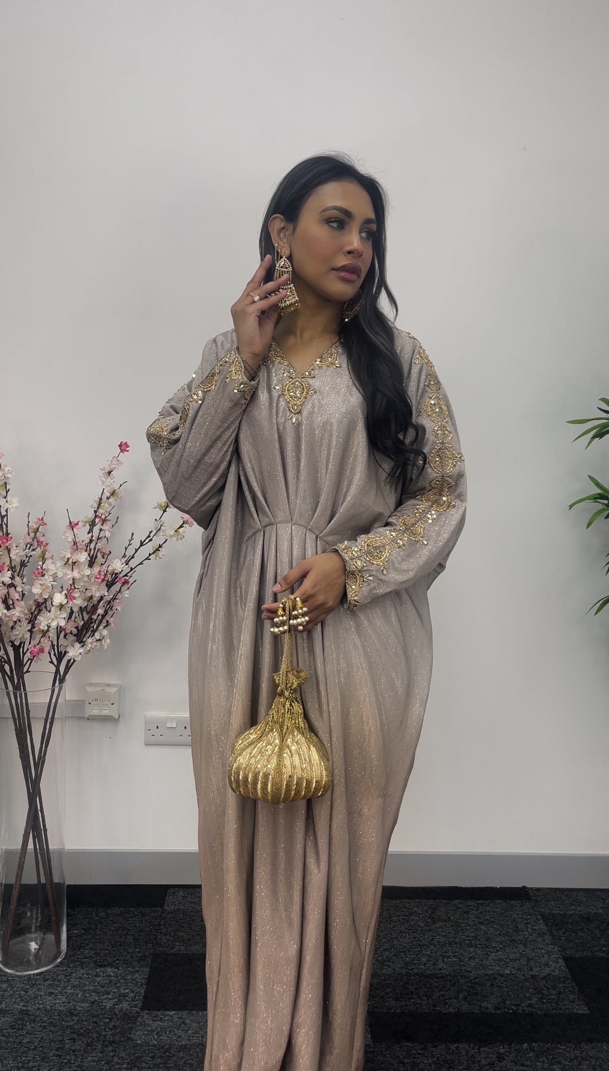 Moon Kaftaan - Ombre Kaftan - Brown