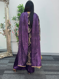 Pia - Cutdana Velvet- Purple-