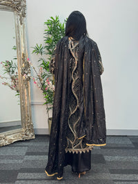 Pia - Cutdana Velvet- Black