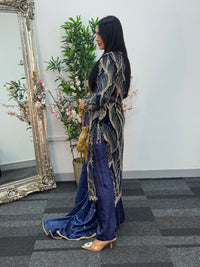 Pia - Cutdana Velvet- Navy