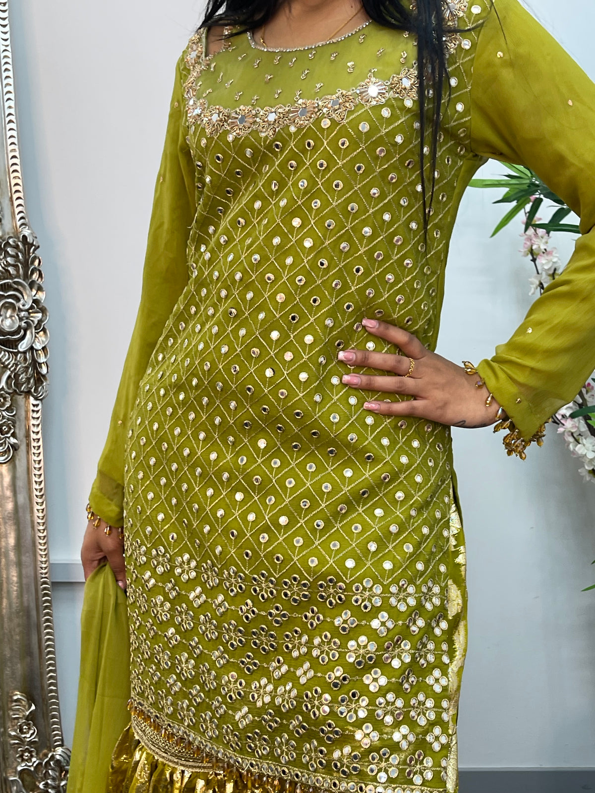 Geet Garara Set - Green - AF