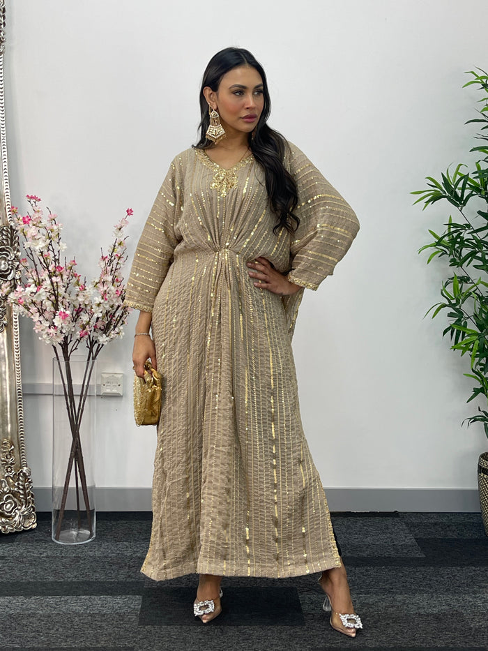 Kaftan - Chiffon Sequin Kaftaan - AD