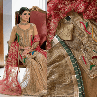 “Laal Dupatta” khuda baksh garara - Rang de Boutique