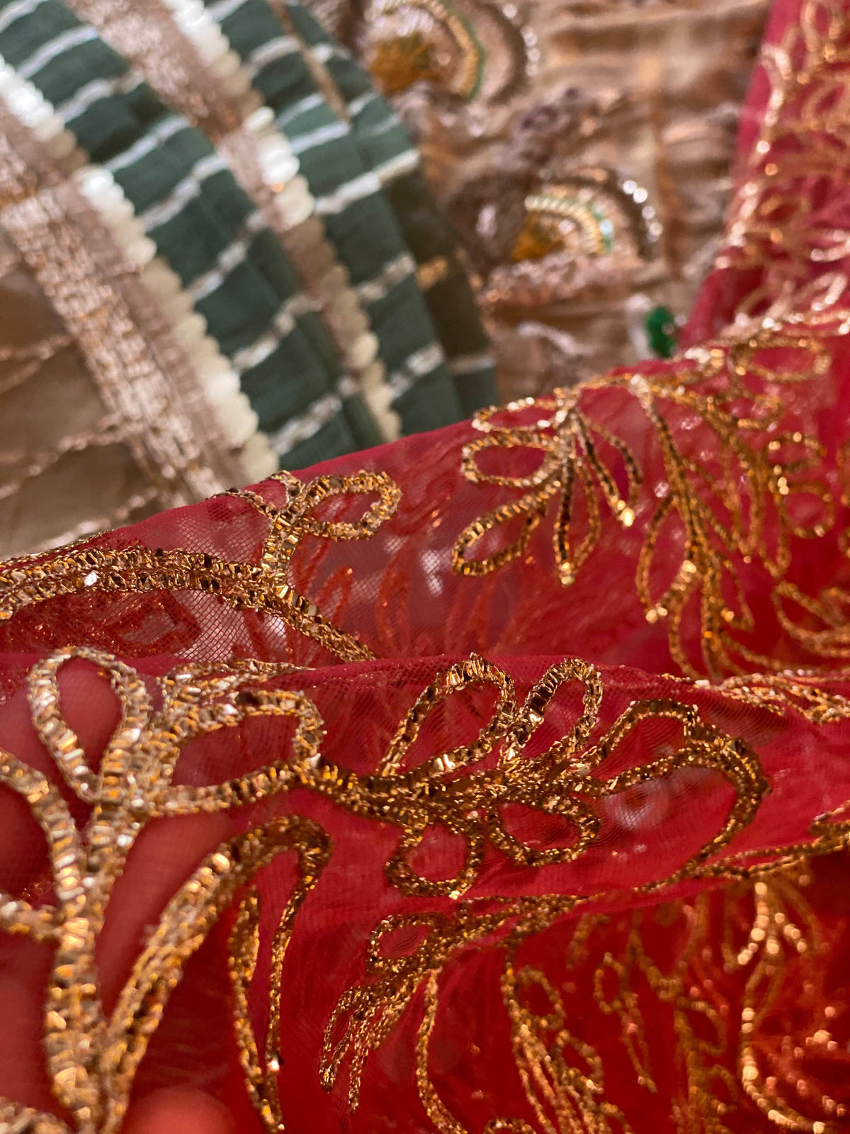 “Laal Dupatta” khuda baksh garara - Rang de Boutique