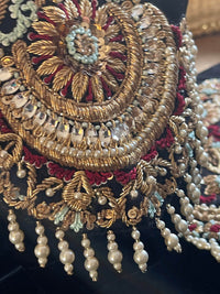 “sawan” Velvet Pret Black Party Wedding Outfit - Rang de Boutique