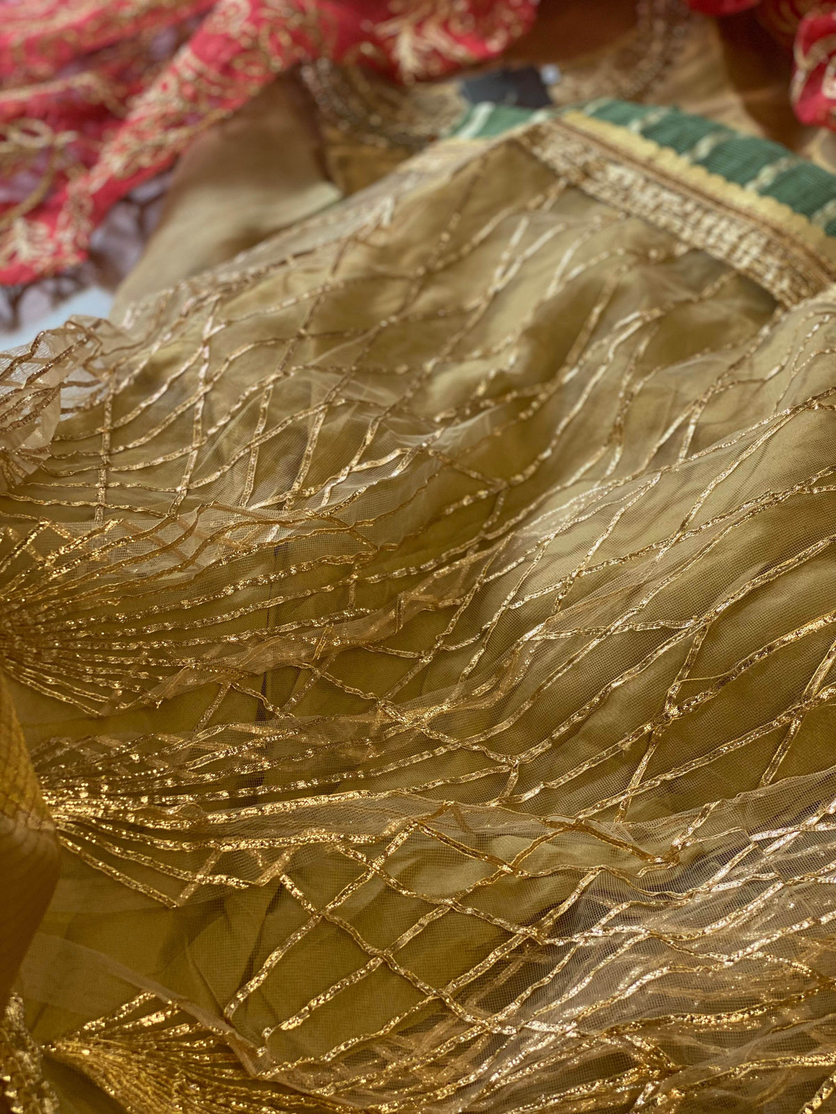 “Laal Dupatta” khuda baksh garara - Rang de Boutique
