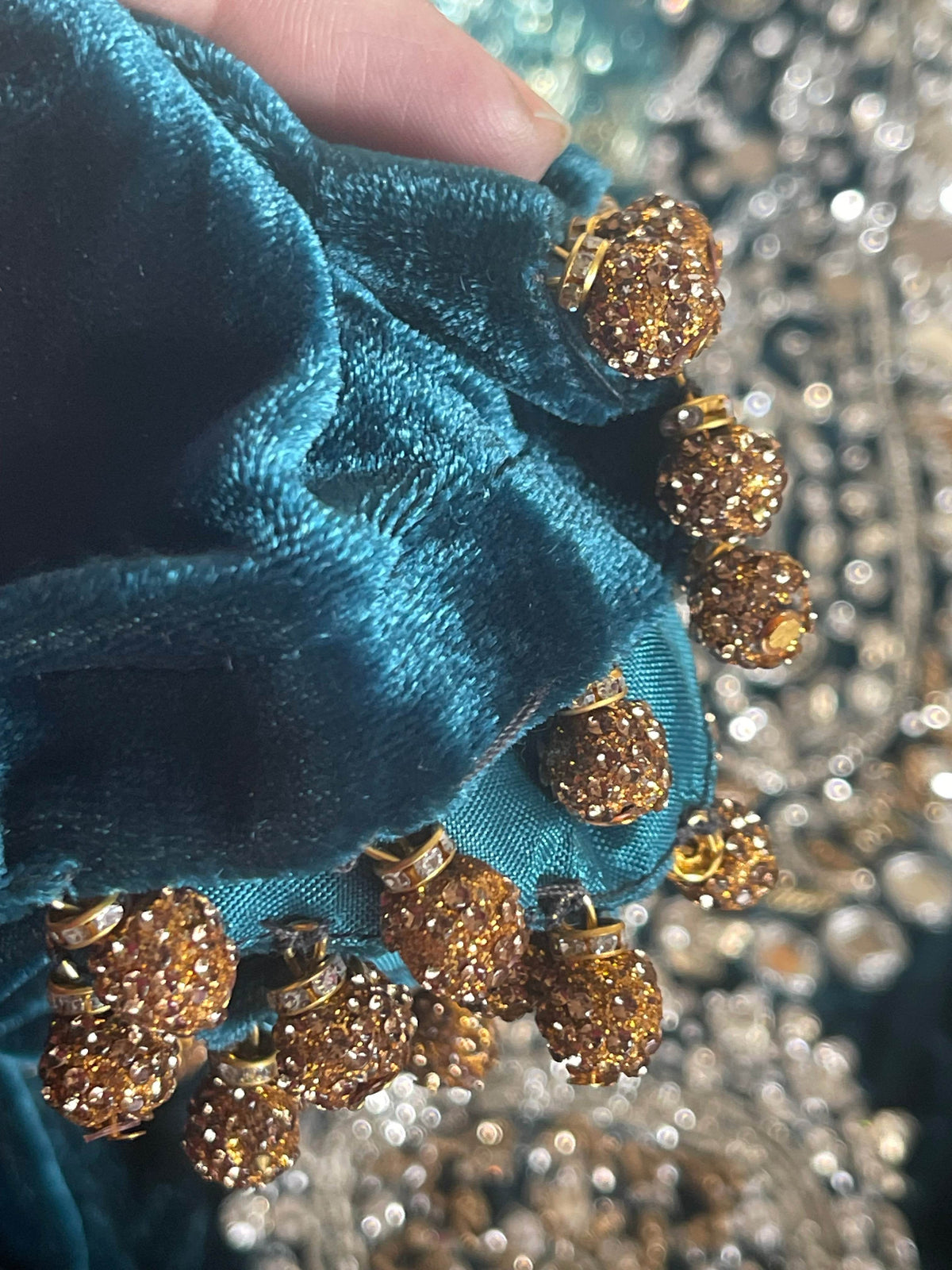 “Dil Ruba” Luxury Velvet Pret Outfit - Teal - Rang de Boutique