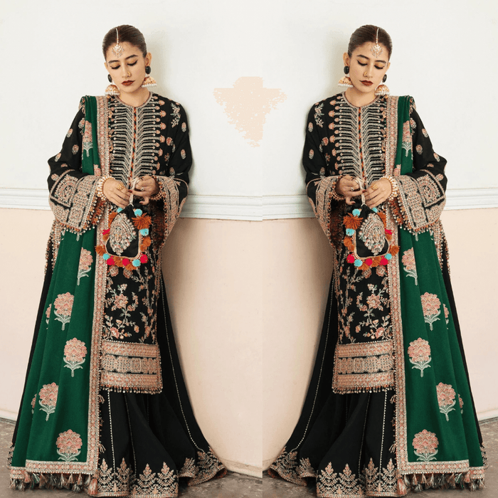 “Verde” Karandi Outfit - Winter - - Rang de Boutique