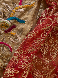 “Laal Dupatta” khuda baksh garara - Rang de Boutique