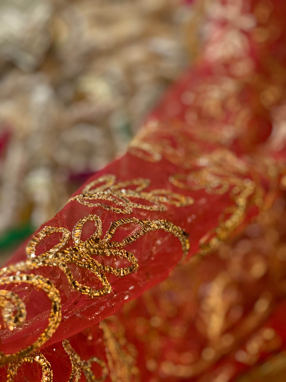 “Laal Dupatta” khuda baksh garara - Rang de Boutique