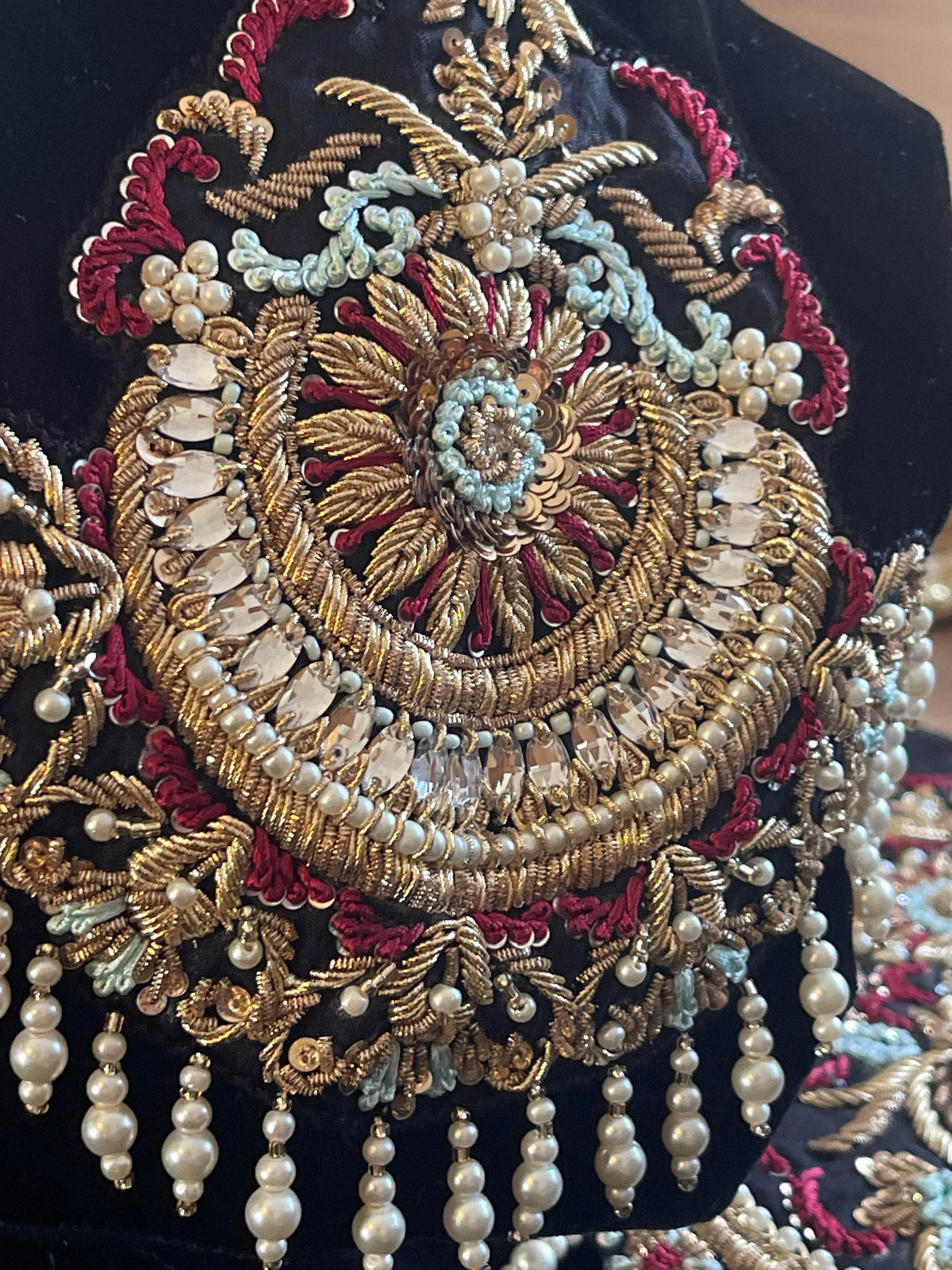 “sawan” Velvet Pret Black Party Wedding Outfit - Rang de Boutique