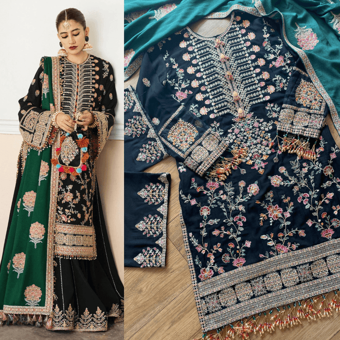 “Verde” Karandi Outfit - Winter - - Rang de Boutique