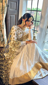 (Preorder 4-5 weeks)  Posheeda Sheesh Dupatta- GARARA SET - Poshida Mirror Dupata -B