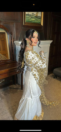 (Preorder 4-5 weeks)  Posheeda Sheesh Dupatta- GARARA SET - Poshida Mirror Dupata -B