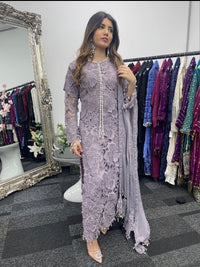 (Preorder 4 weeks) Diya - Lacy Crochet - Lilac