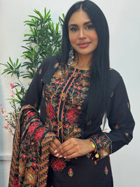 Black Multi Karandi -S