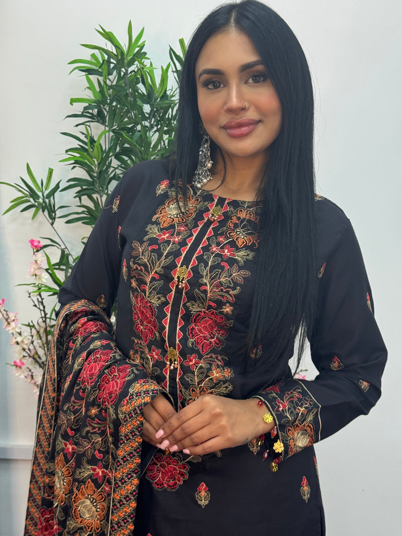 Black Multi Karandi -S