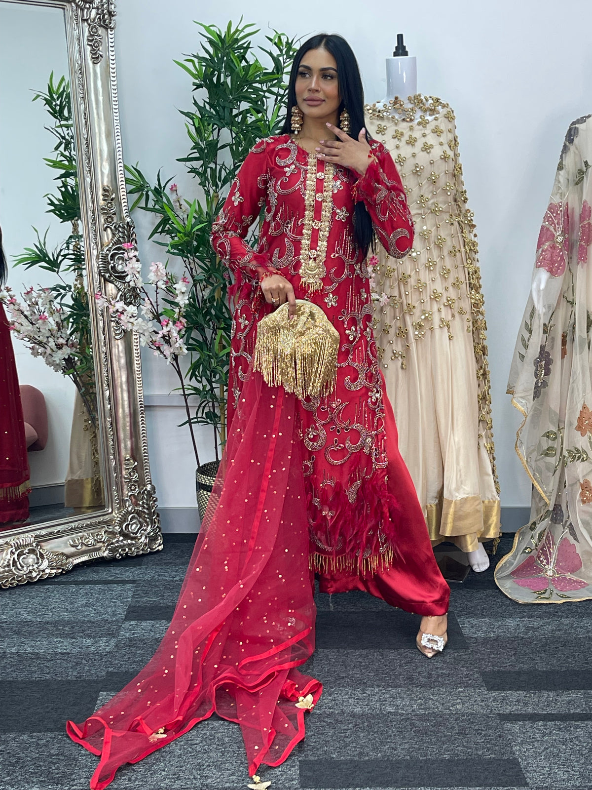 Mala - cutdana - Red - A