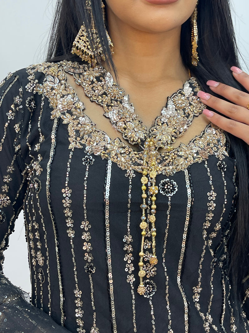 Payal - cutdana - Black