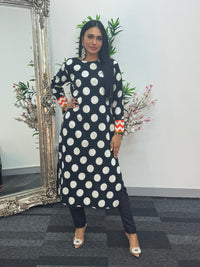 Limelight Original printed Polka- Khaddar - AE