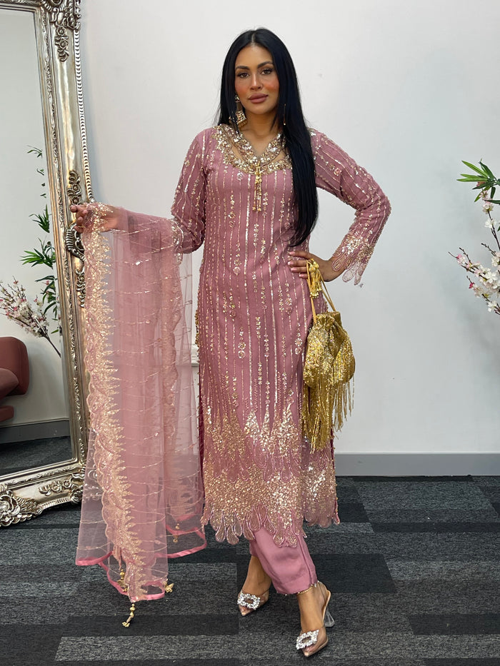 Payal - cutdana - pink