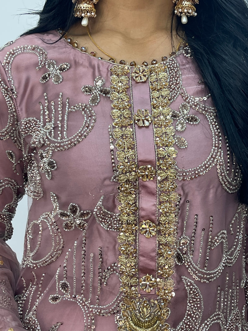 Mala - cutdana - lilac pink - A