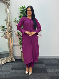 Basic Karandi - Winter Co-Ord - Magenta -